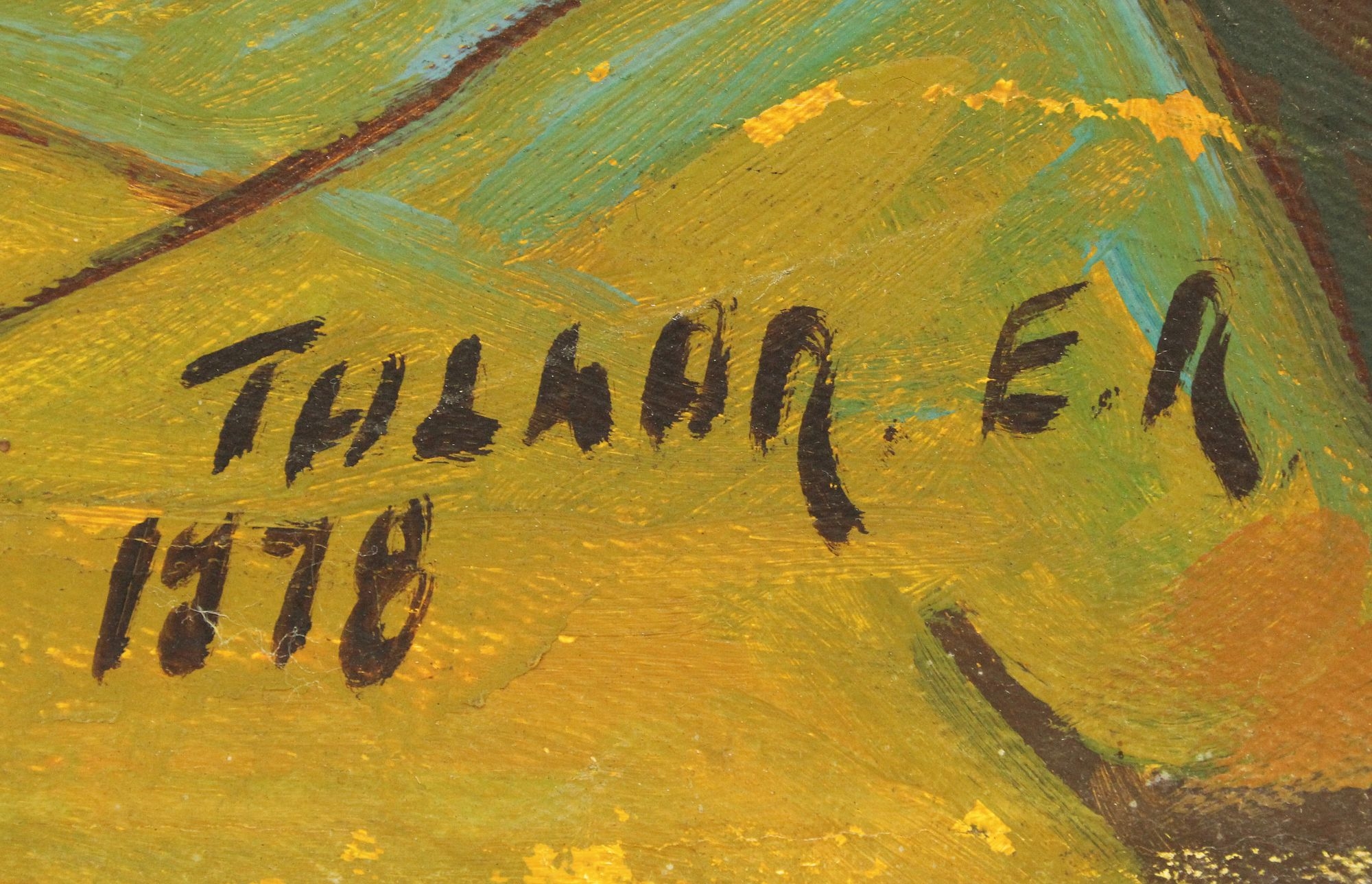 Artwork by Ezra Talker, Ezra Talker (1936-2009) Israeli, Oil on Canvas Painting, Made of Oil on Canvas Painting