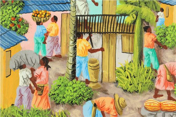 L. Y. Alaby | L.Y. Alaby (20th Century) Haitian, Haitian Village