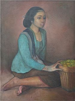 Gadis Penjual Buah - Sedyono