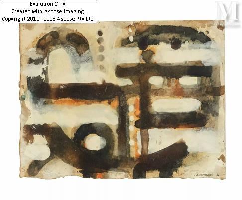 Composition, (19)66 by Ahmed Cherkaoui, (19)66