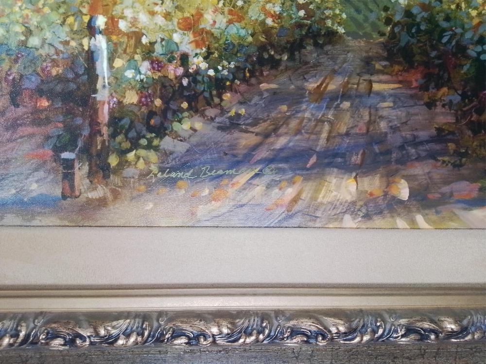 Artwork by Leland D. Beaman, Winery Landscape, Made of Oil On Canvas