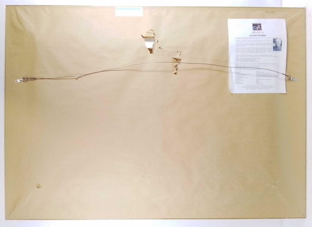 Artwork by Leland D. Beaman, Winery Landscape, Made of Oil On Canvas