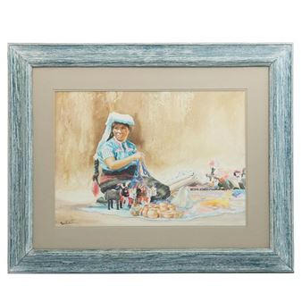 Vendedora de artesanías - Mario Pinto