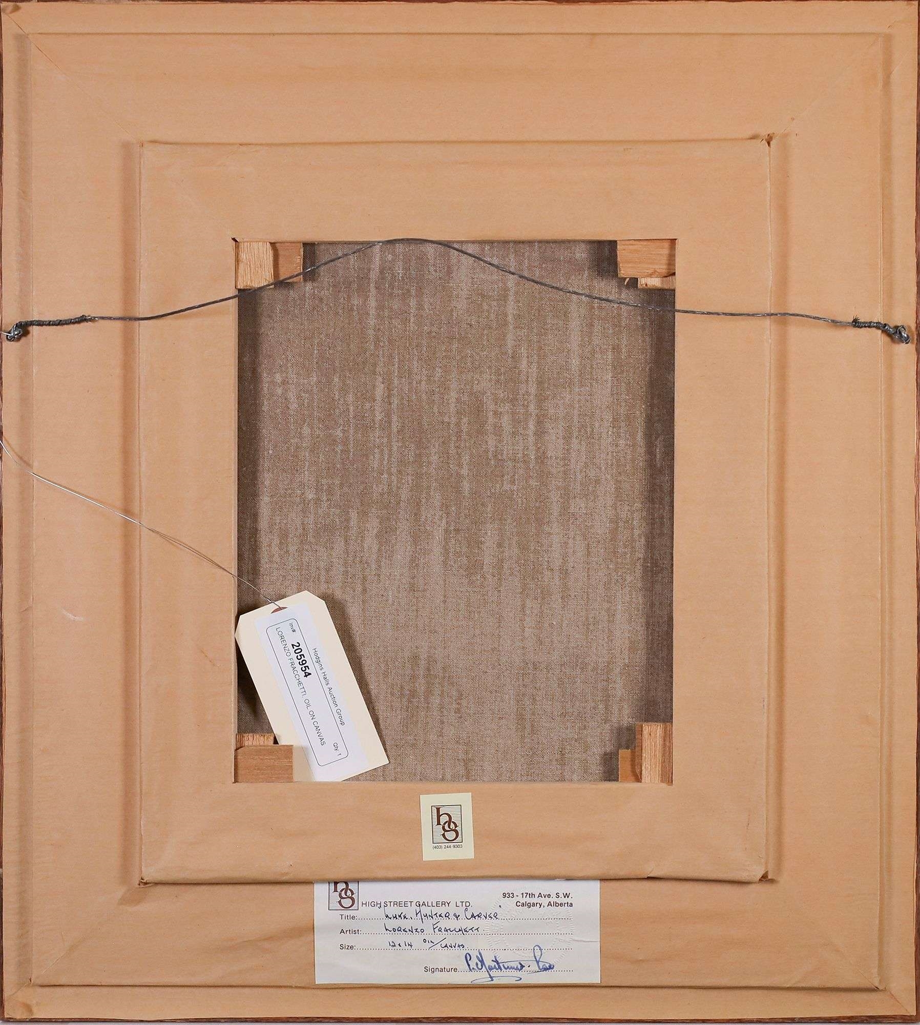 Artwork by Lorenzo Fracchetti, "Luke, Hunter & Carver", Made of OIL ON CANVAS