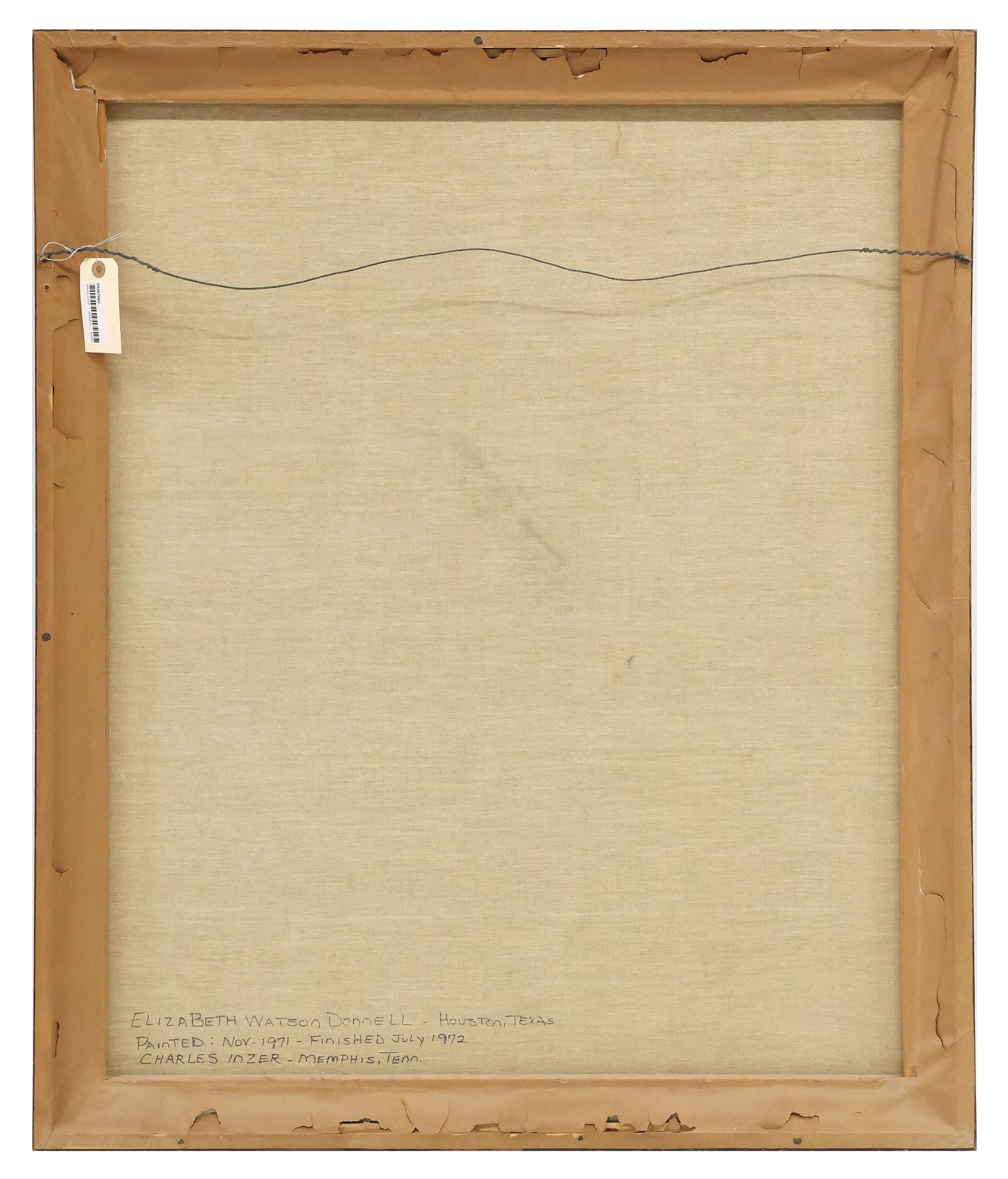 Charles Inzer | Portrait of Elizabeth Watson Donnell (1971) | MutualArt