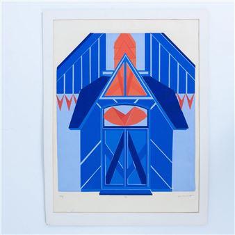 Alicia Hancock Apfel, Original Silkscreen on Paper, Signed - Alicia Hancock Apfel