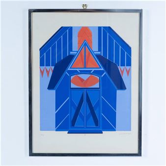 Alicia Hancock Apfel, Original Silkscreen on Paper, Signed - Alicia Hancock Apfel