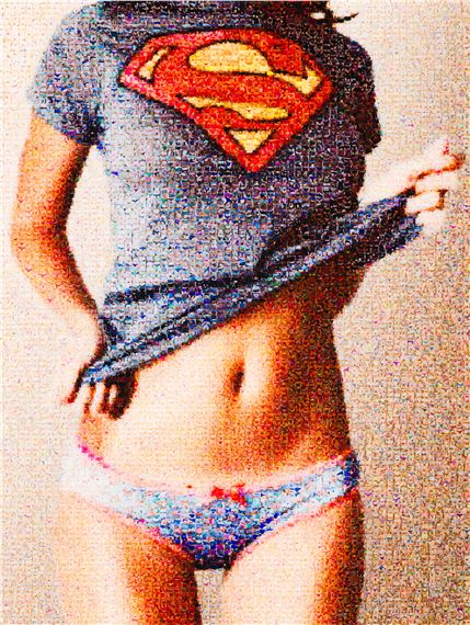 Superwoman (Fotomosaik) - Joël Moens De Hase