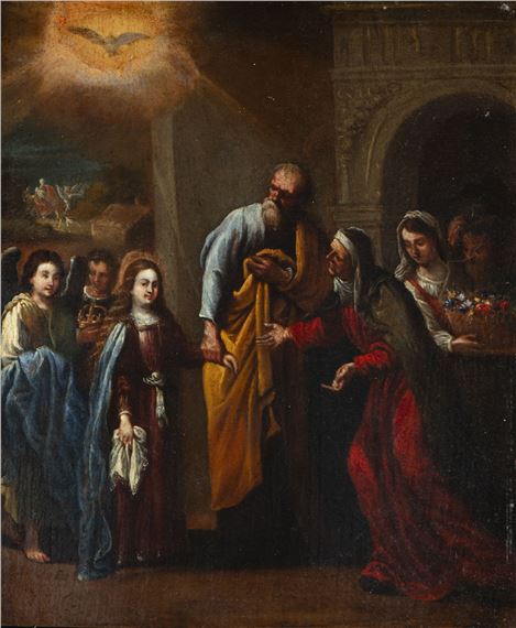 Bartolomé Estebán‏ Murillo | La Virgen Niña junto a Santa Ana y San ...