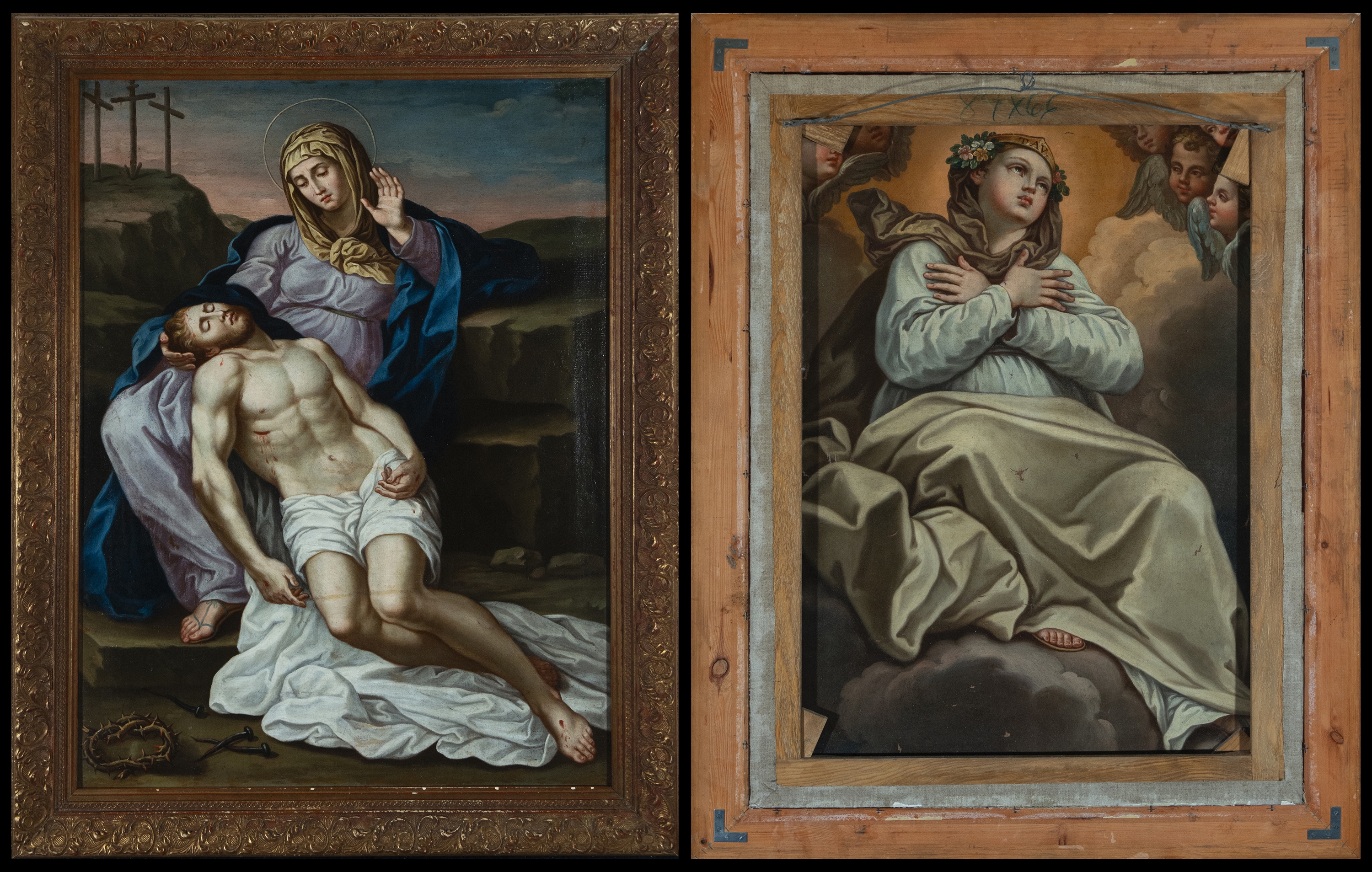 Italian School, 19th Century | / La Asunción de la Virgen (reverso ...