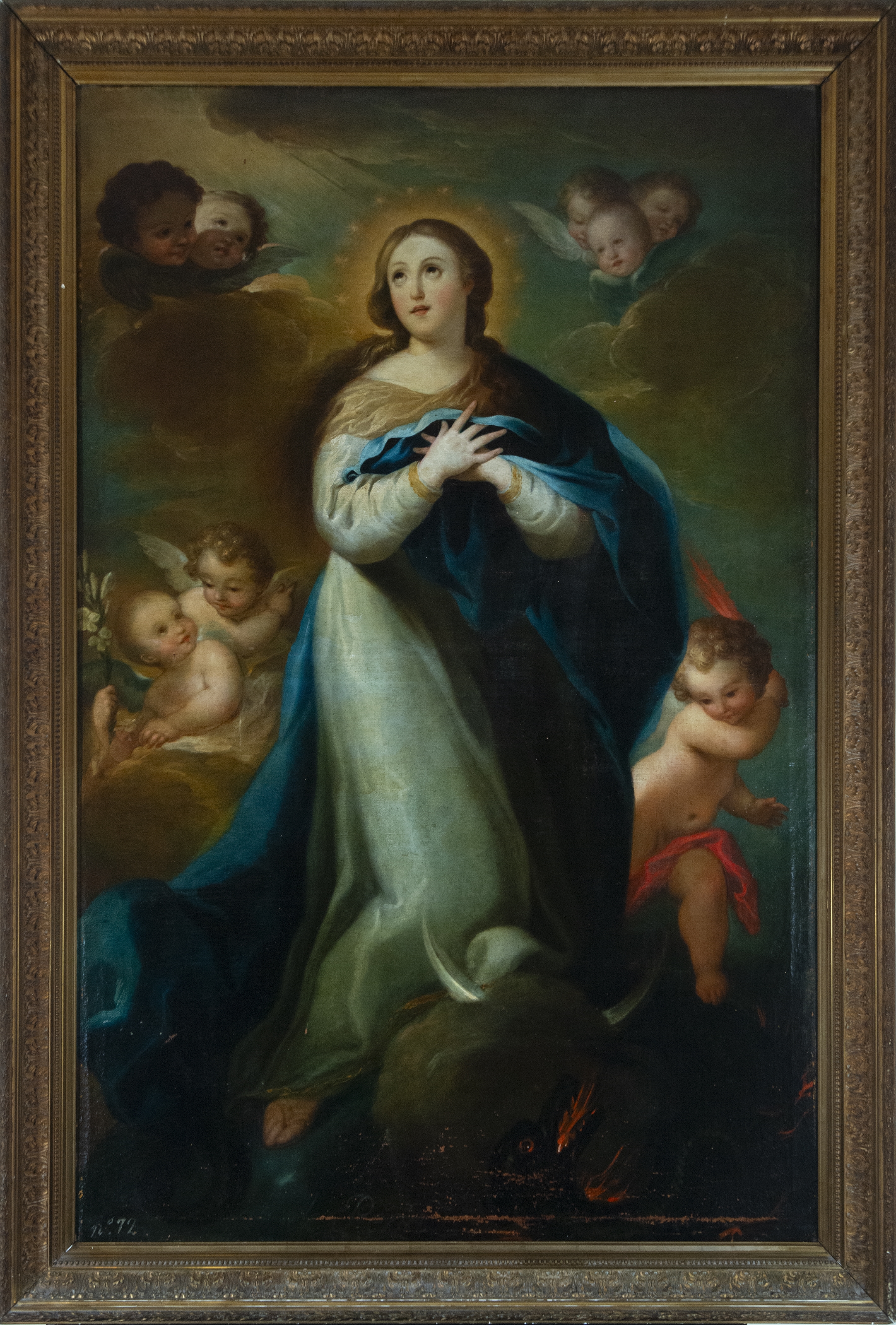 Artwork by Juan Bautista de LA Peña, - Inmaculada Concepción (1748), Made of óleo sobre lienzo