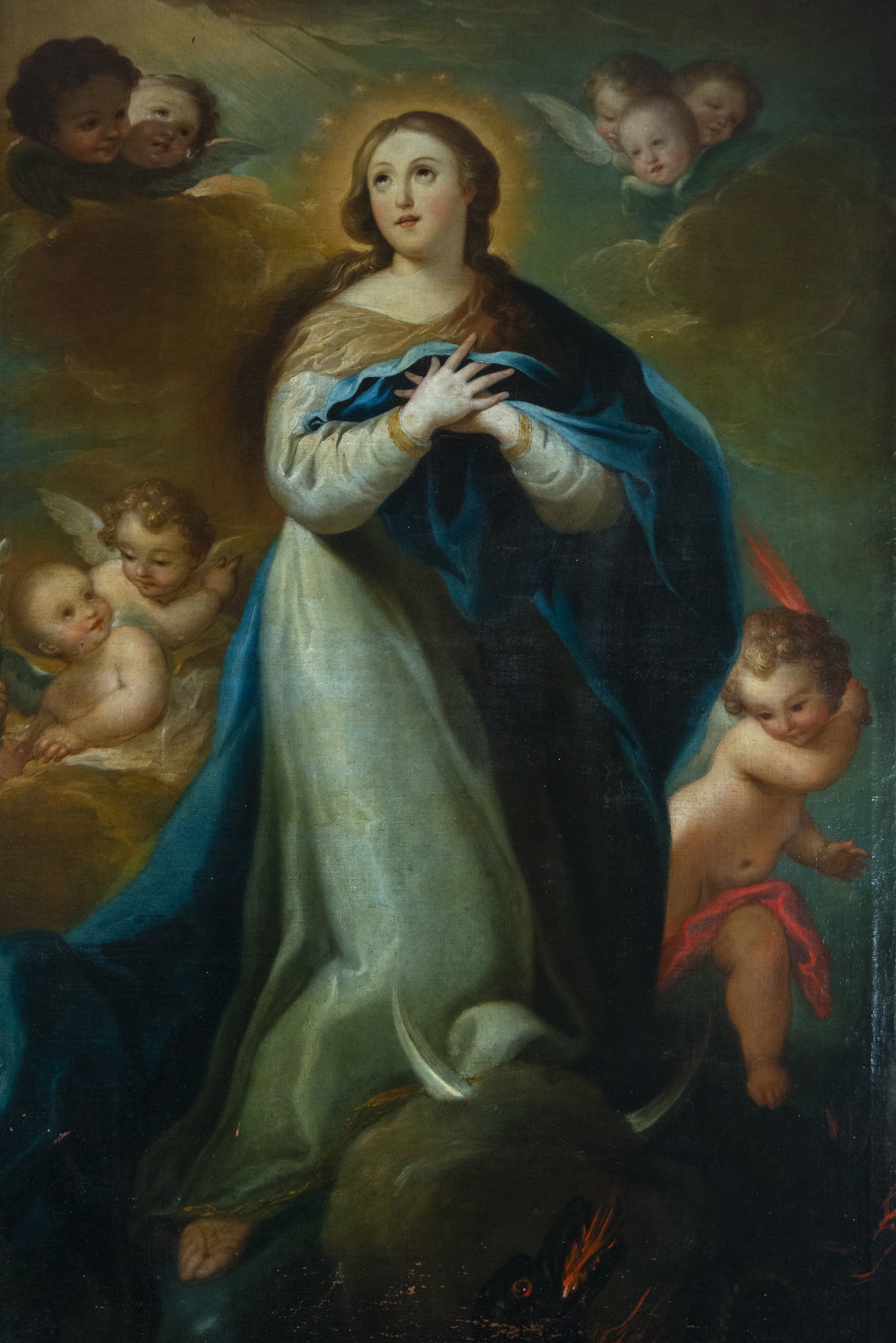 Artwork by Juan Bautista de LA Peña, - Inmaculada Concepción (1748), Made of óleo sobre lienzo