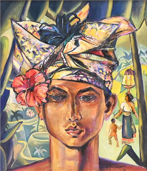 AUKE CORNELIS SONNEGA | Balinese Boys by Auke Cornelis Sonnega, 1956