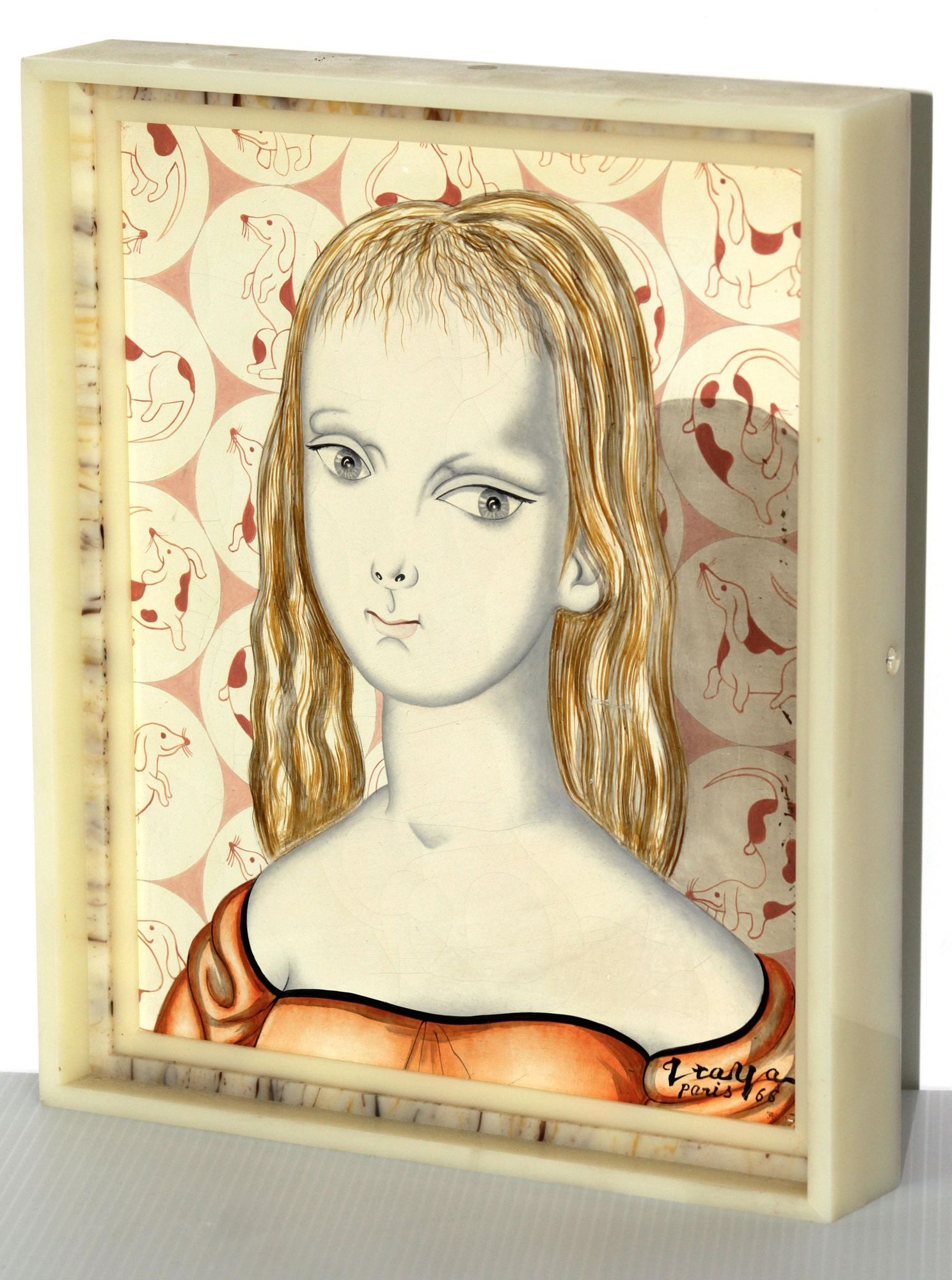 Foussa Itaya | Portrait of a Girl with Daschun Wall Paper (1966 ...