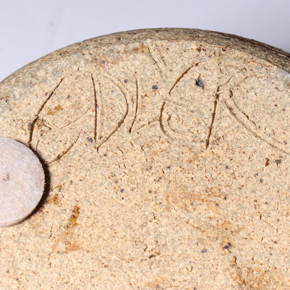 Artwork by Dan Edler, studio art pottery vessel with lid, Made of glazed stoneware