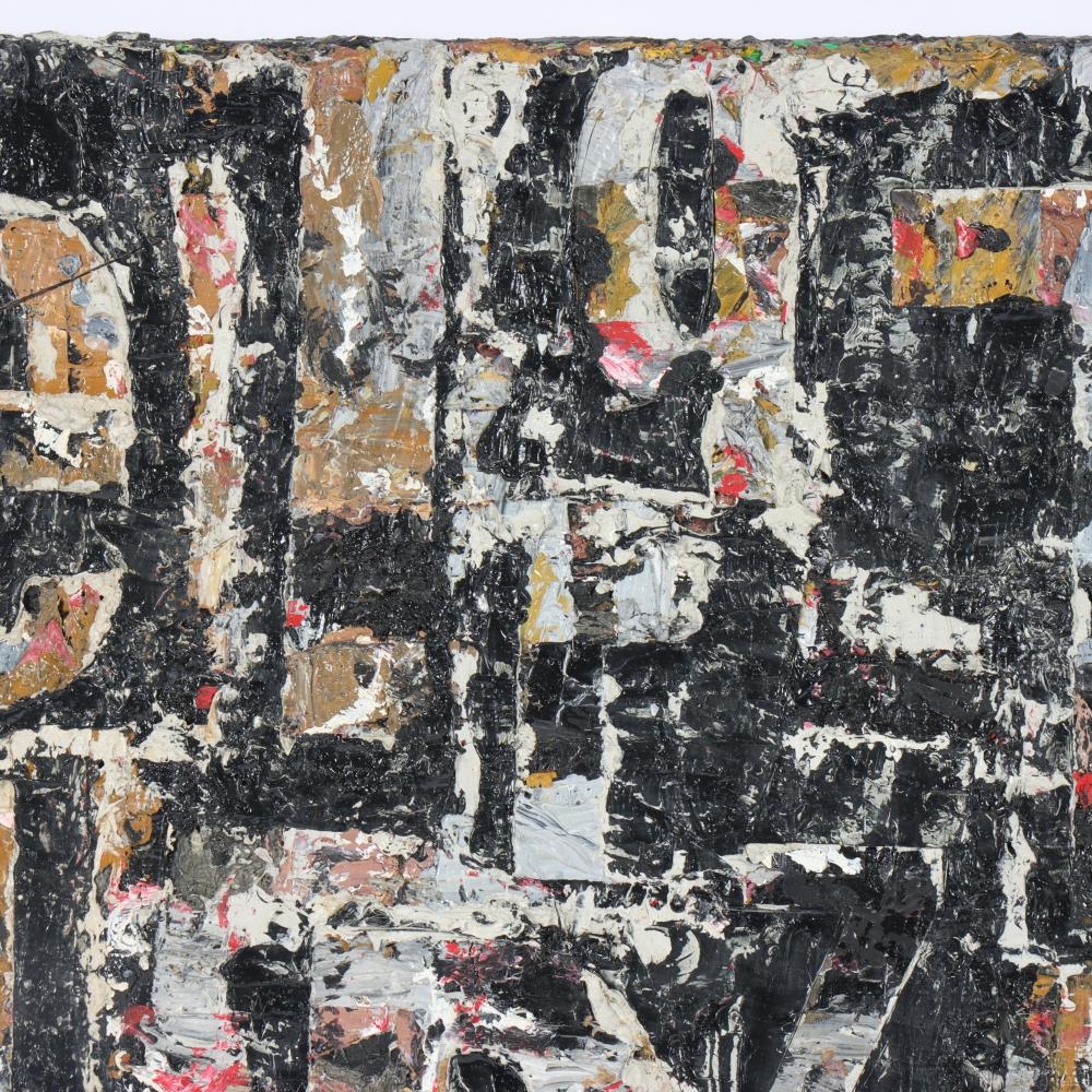 Artwork by Yvonne Wesser, South Bronx Wall, 1989, Made of oil on canvas