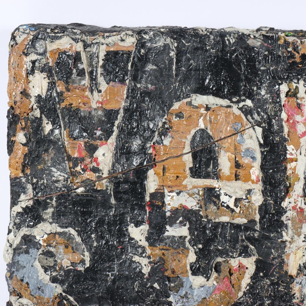 Artwork by Yvonne Wesser, South Bronx Wall, 1989, Made of oil on canvas