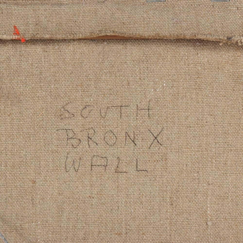 Artwork by Yvonne Wesser, South Bronx Wall, 1989, Made of oil on canvas