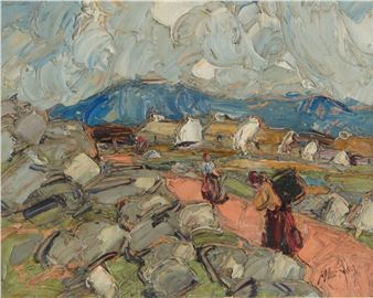 Lot 385 - Marjorie Henry RUA, 'RETURNING WITH THE TURF' - Marjorie Henry