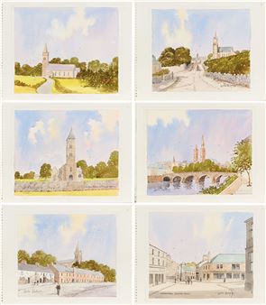 Lot 395 - Leslie Rodgers, 'IRISH CHURCHES' - Leslie Rodgers