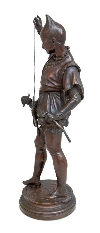 Artwork by Vincent-Désire Faure de Broussé, Faure de Brousse "Mephistopheles & Monkey" Bronze, Made of Patinated Bronze Sculpture