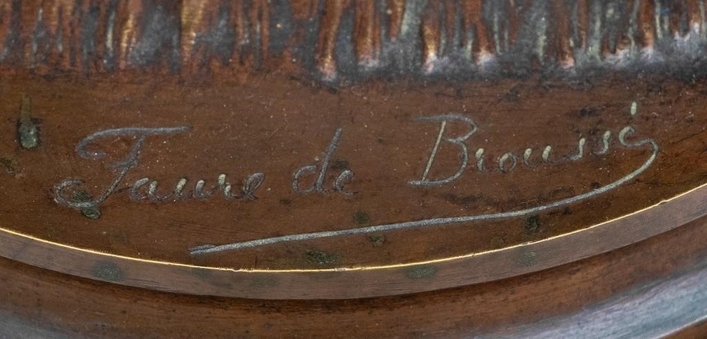 Artwork by Vincent-Désire Faure de Broussé, Faure de Brousse "Mephistopheles & Monkey" Bronze, Made of Patinated Bronze Sculpture