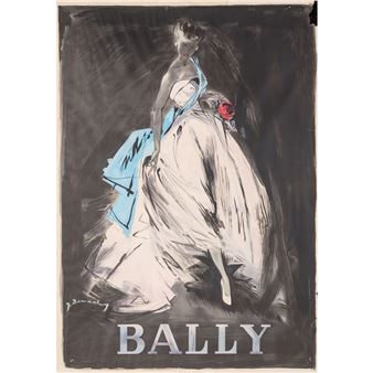 Dame mit weißem Ballkleid - Jacques Demachy