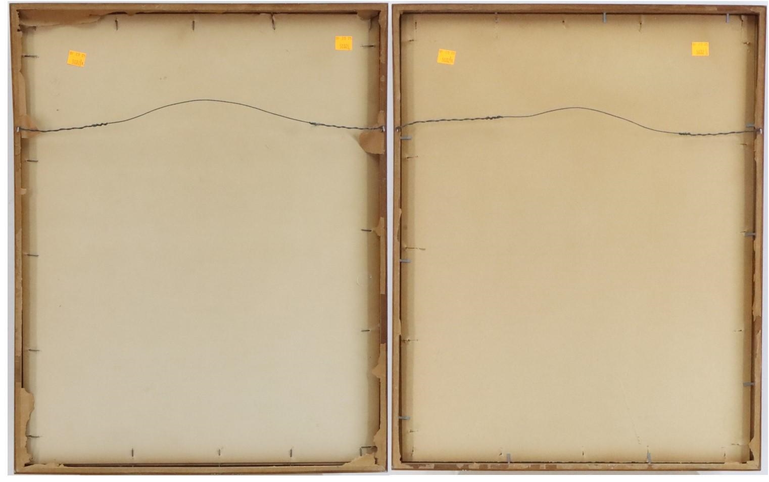 Artwork by Fumio Fujita, Pair of woodblock prints, Made of woodblock prints, pencil