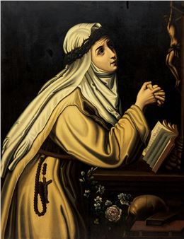 Saint Catherine of Siena - Antoine Plamondon