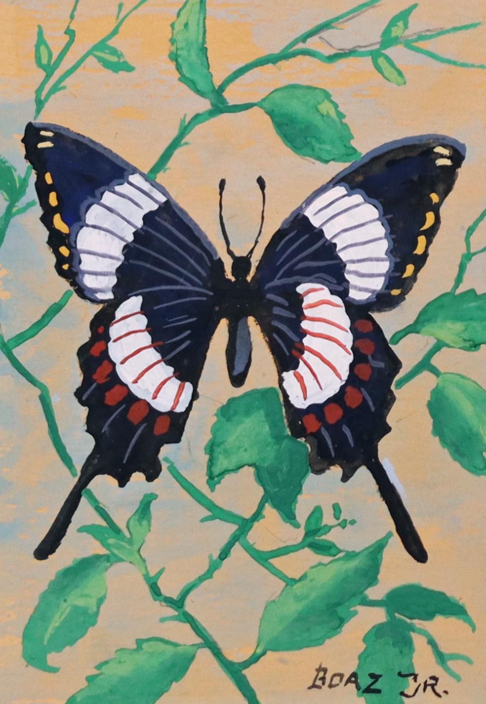Artwork by Burling Boaz, Butterfly #1, Made of mixed media