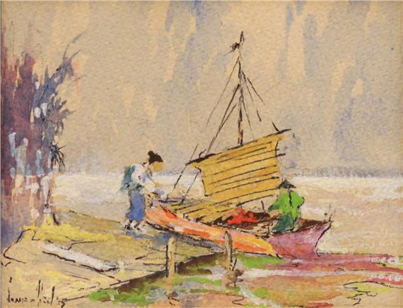 Dockside Boat by James Eccles