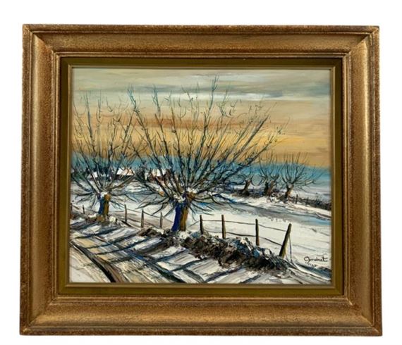 Snow at Sahurs by Lucien Gondret