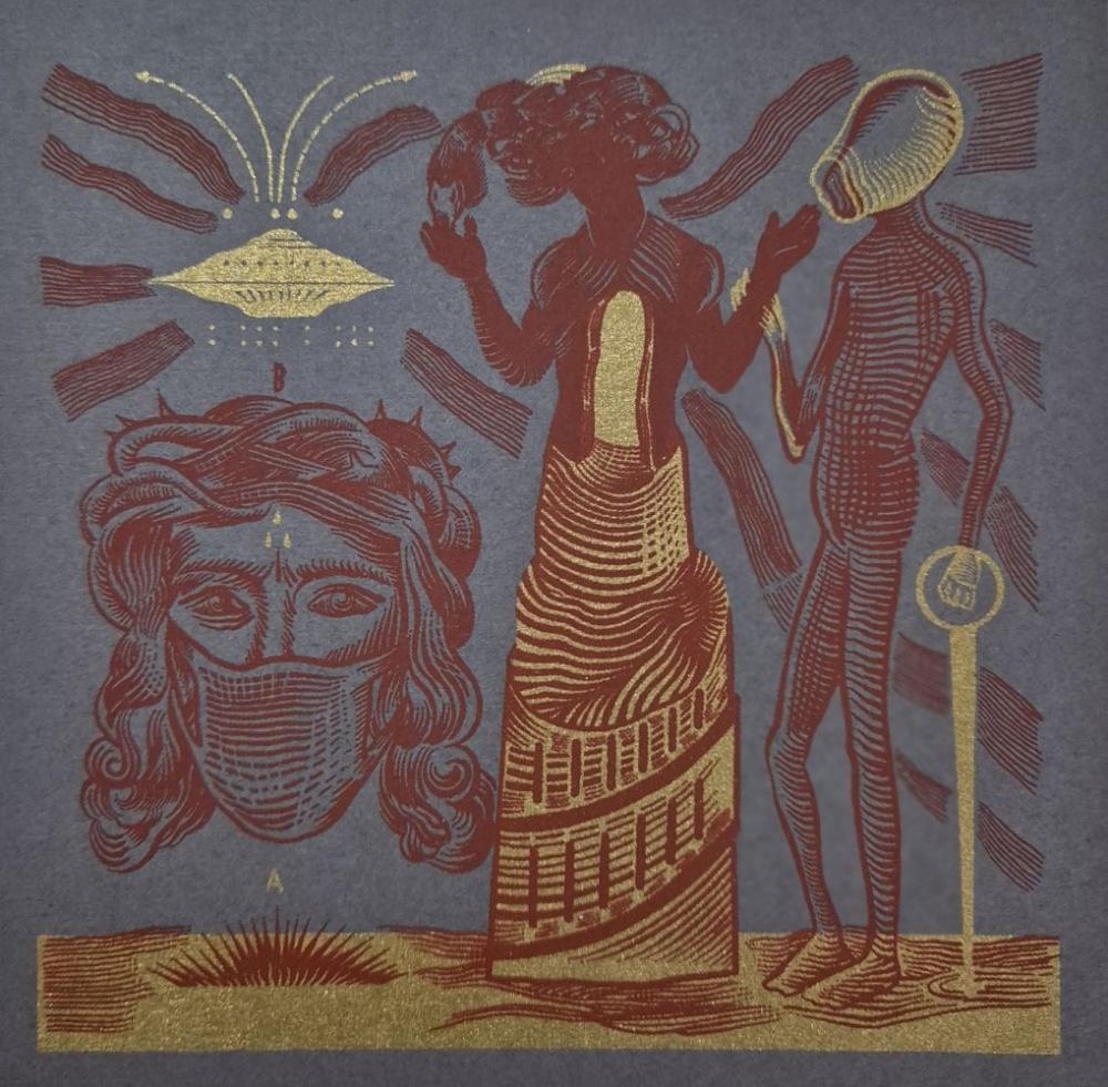 Artwork by Shepard Fairey, Tony Aguero, Remix Ressurectionem ex mortuis, Made of Silkscreen on vinyl