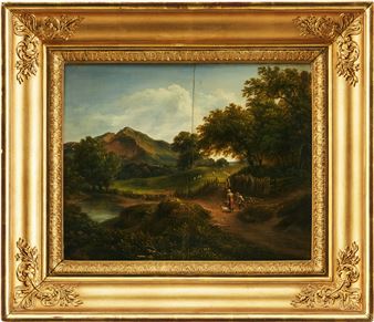 Bergslandskap i grönska - Joseph Moessmer