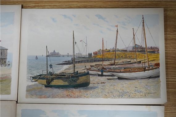 Alfred Robert Quinton | four original watercolours for postcards ...