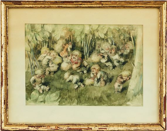 Trollungar i slagsmål by Robert Högfeldt