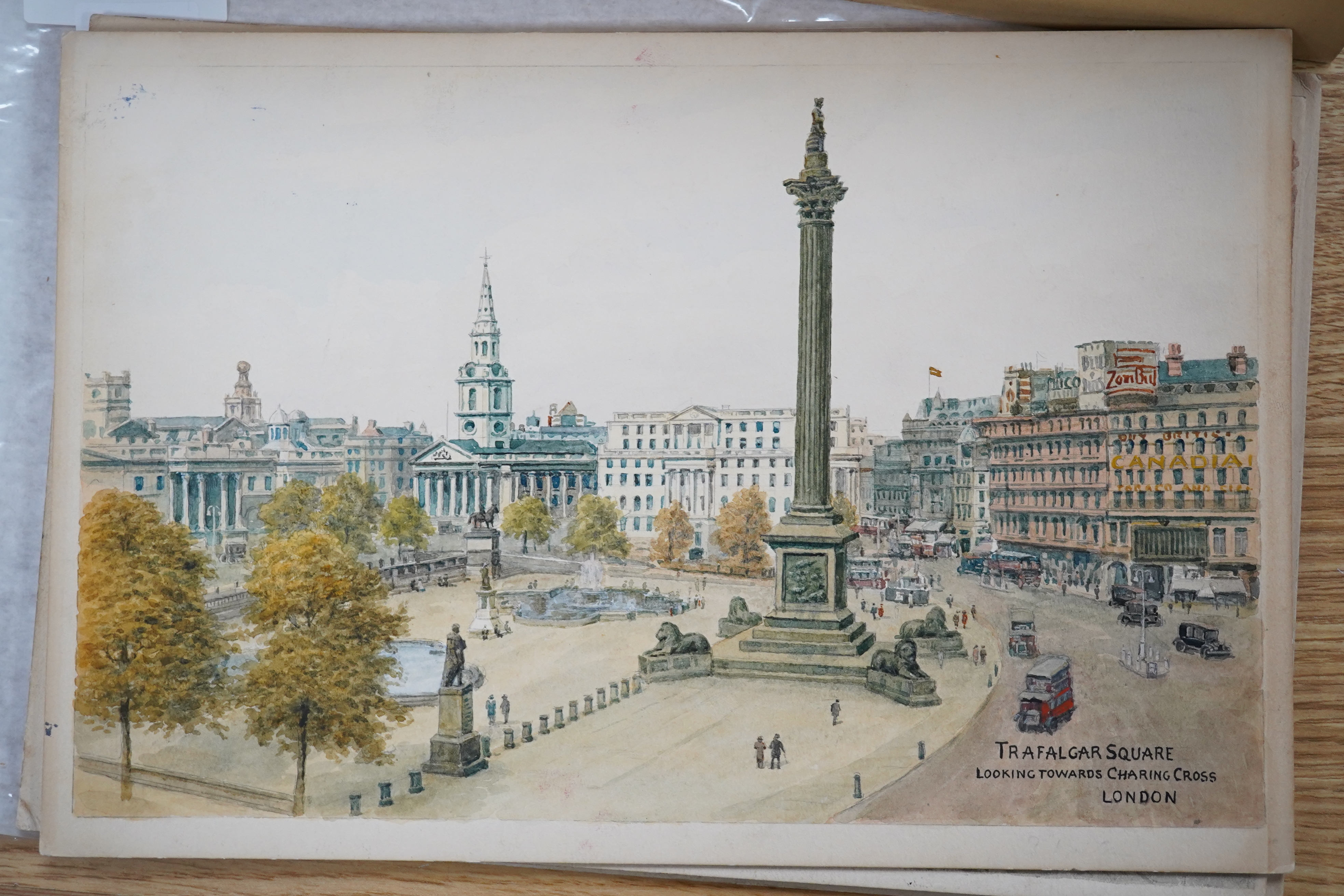 Alfred Robert Quinton | four original watercolours for postcards ...