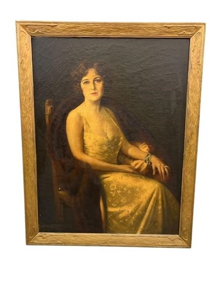 Otto Merkel, Portrait of a lady, O/C by Otto Paul Merkel, 1931