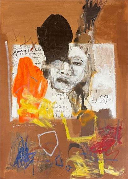 Student at the Beaux-Arts, Francis Mampuya is alternately semi-figurative and abstract