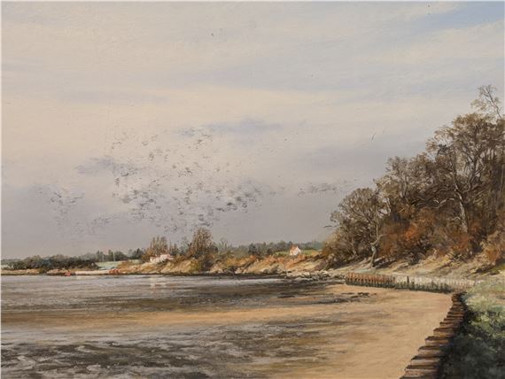 Erwarton Bay in winter, River Stour by Christine Slade