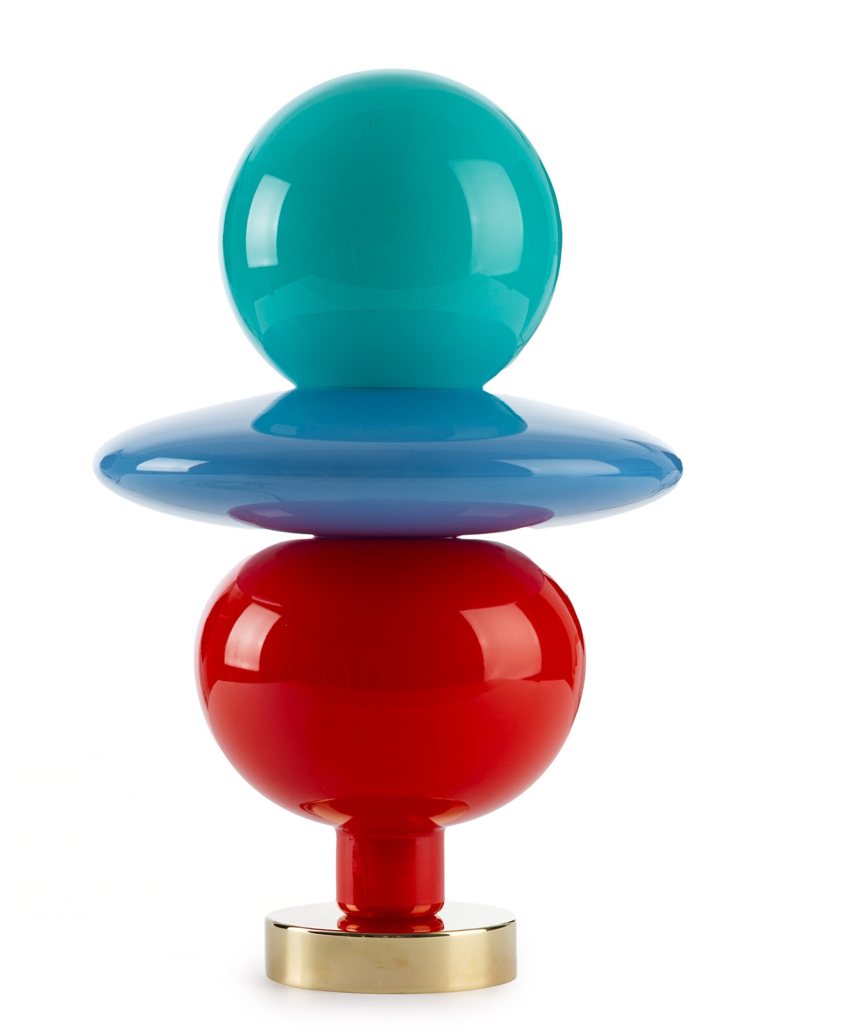 Artwork by Michal Korchowiec, Light sculpture 1.1.6+3, Made of brass, glass