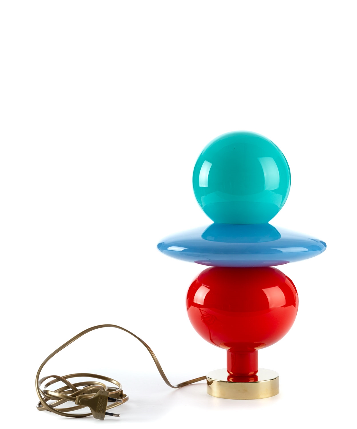 Artwork by Michal Korchowiec, Light sculpture 1.1.6+3, Made of brass, glass