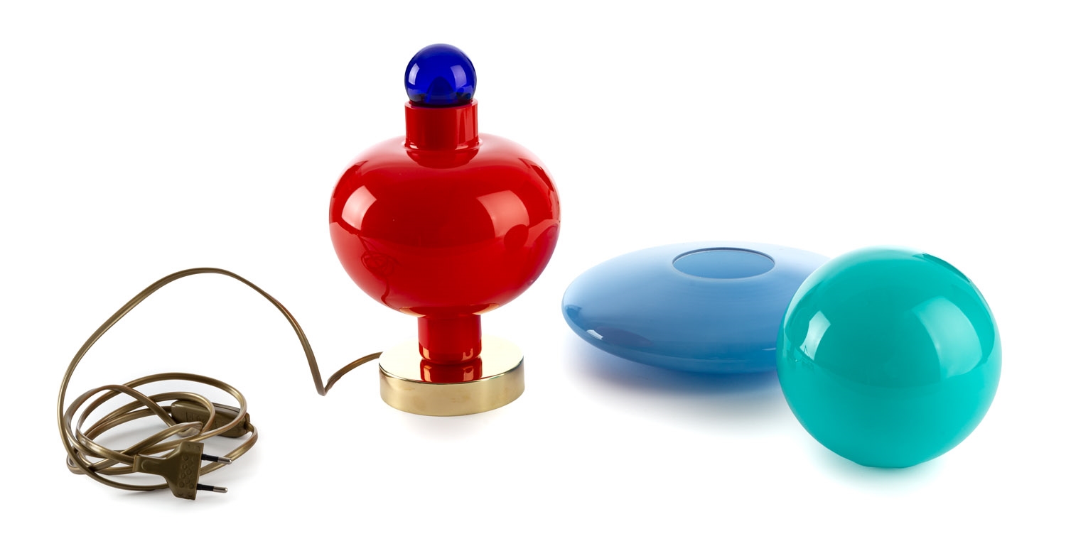 Artwork by Michal Korchowiec, Light sculpture 1.1.6+3, Made of brass, glass