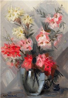 Still life of flowers in a vase - Beppi Grimani