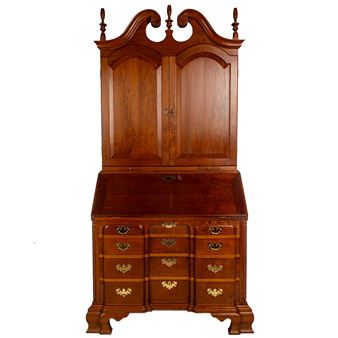 J Heuvel Blind Door Secretary Desk - J. J. Heuvel