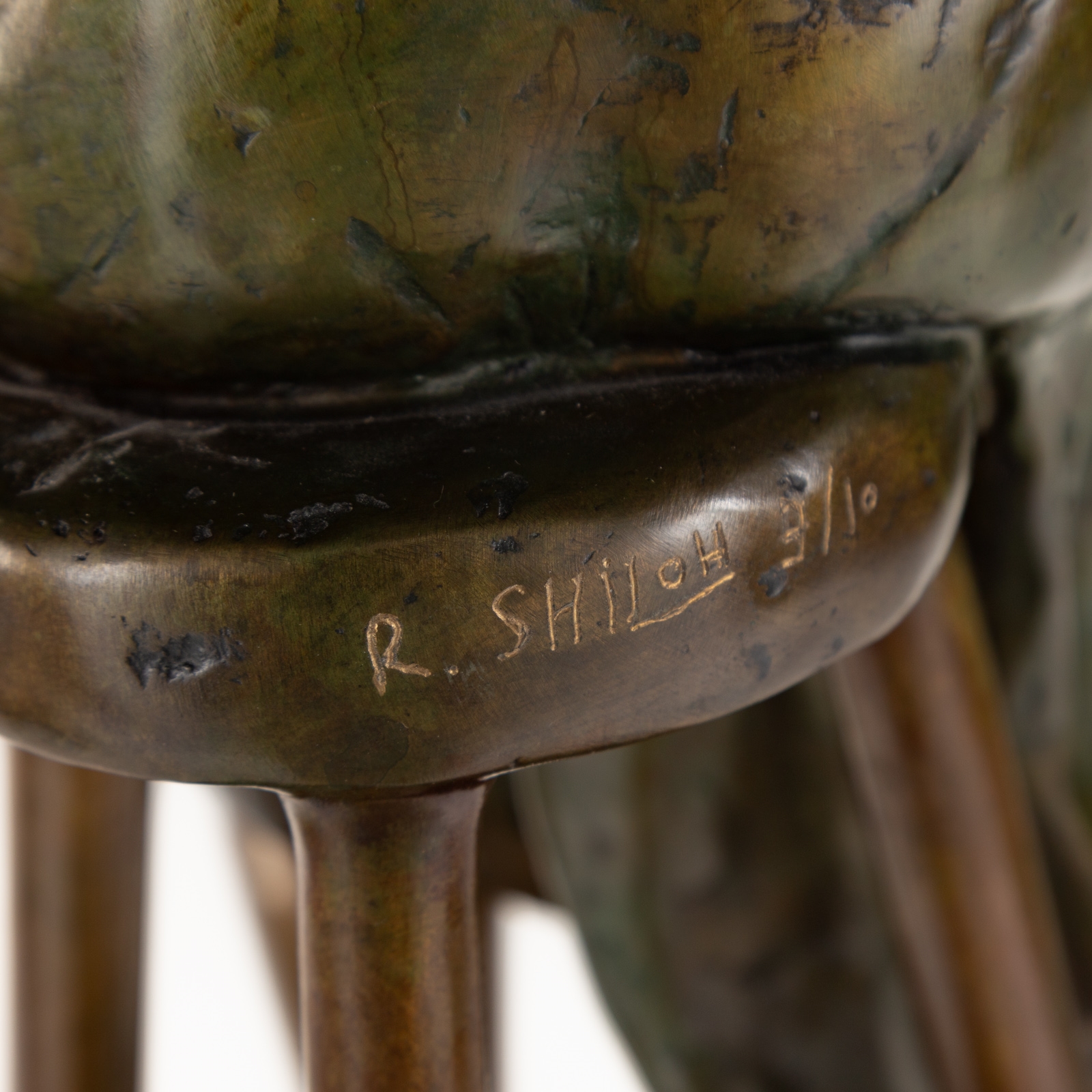 Artwork by Richard Shiloh, Woman with Martini, Made of bronze