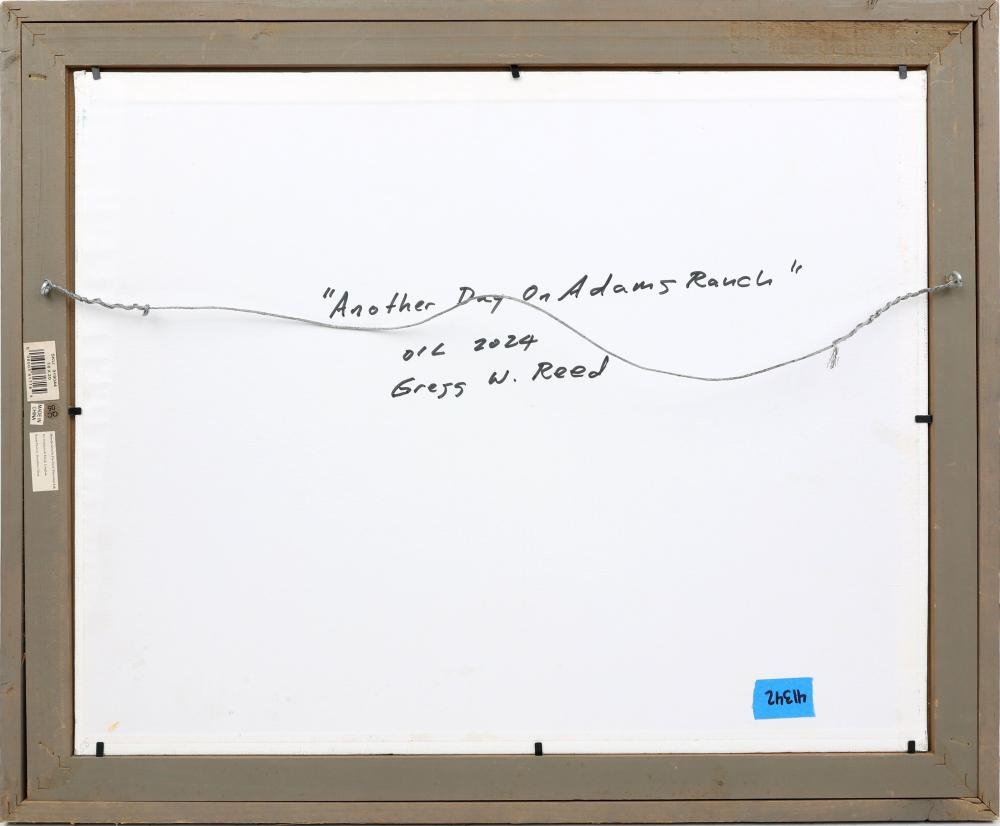 Artwork by G. W. Reed, DAY ON ADAMS RANCH, Made of Oil on Art Board