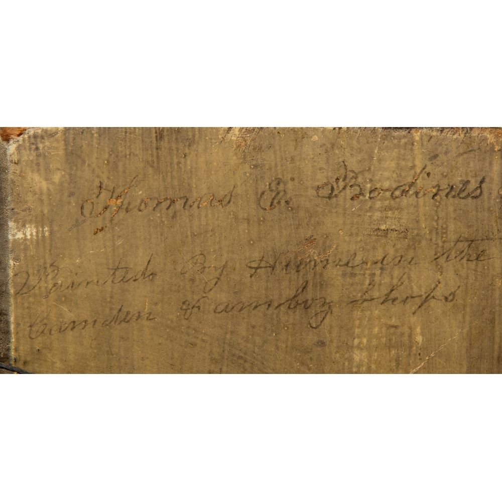 Artwork by Thomas E. Bodines, eagle with a patriotic shield, Made of Oil on Canvas Laid on Board