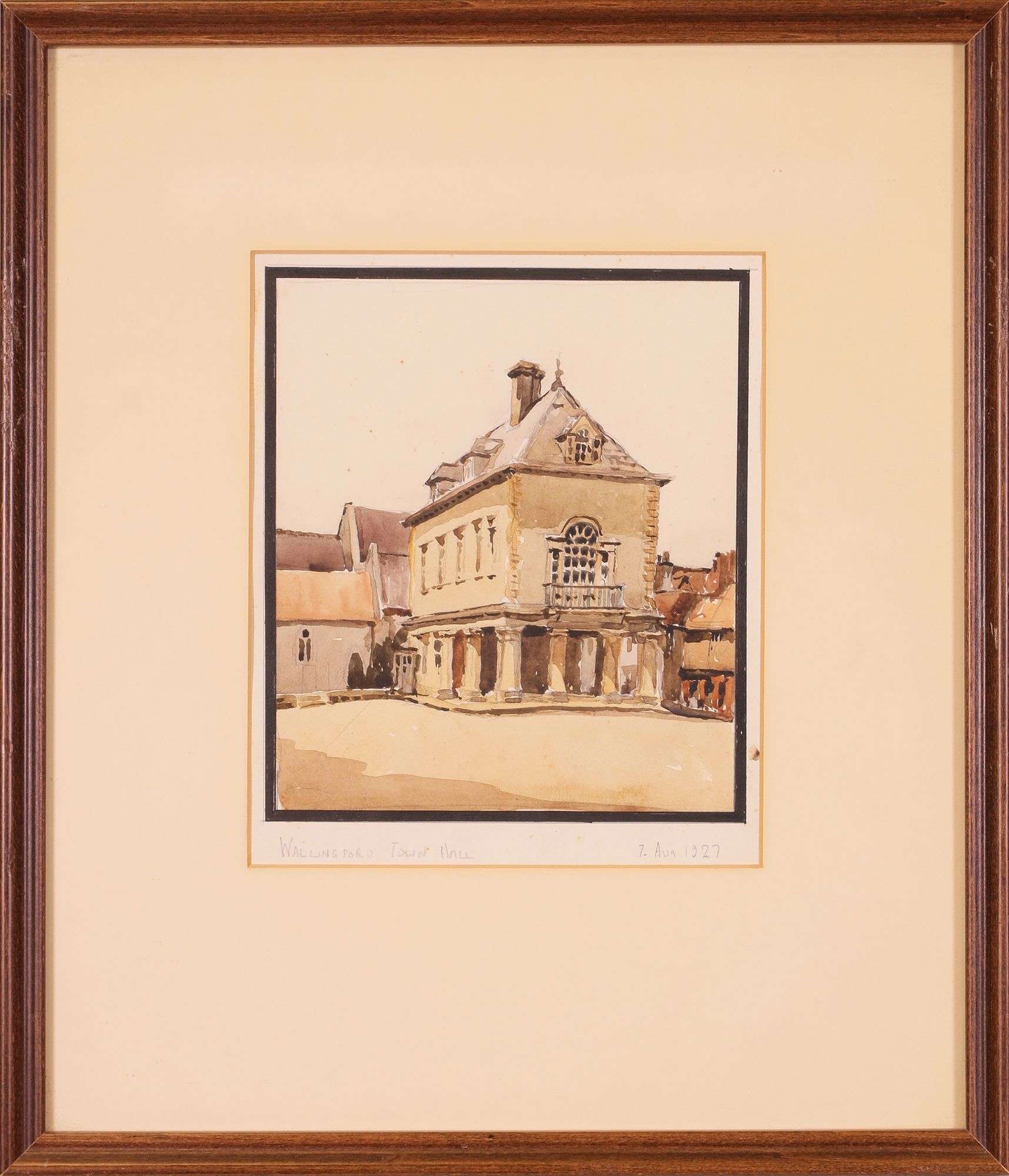 Artwork by Martin Hutchinson, Wallingford Town Hall; Near Thorney; Malvern, Made of Watercolour on paper