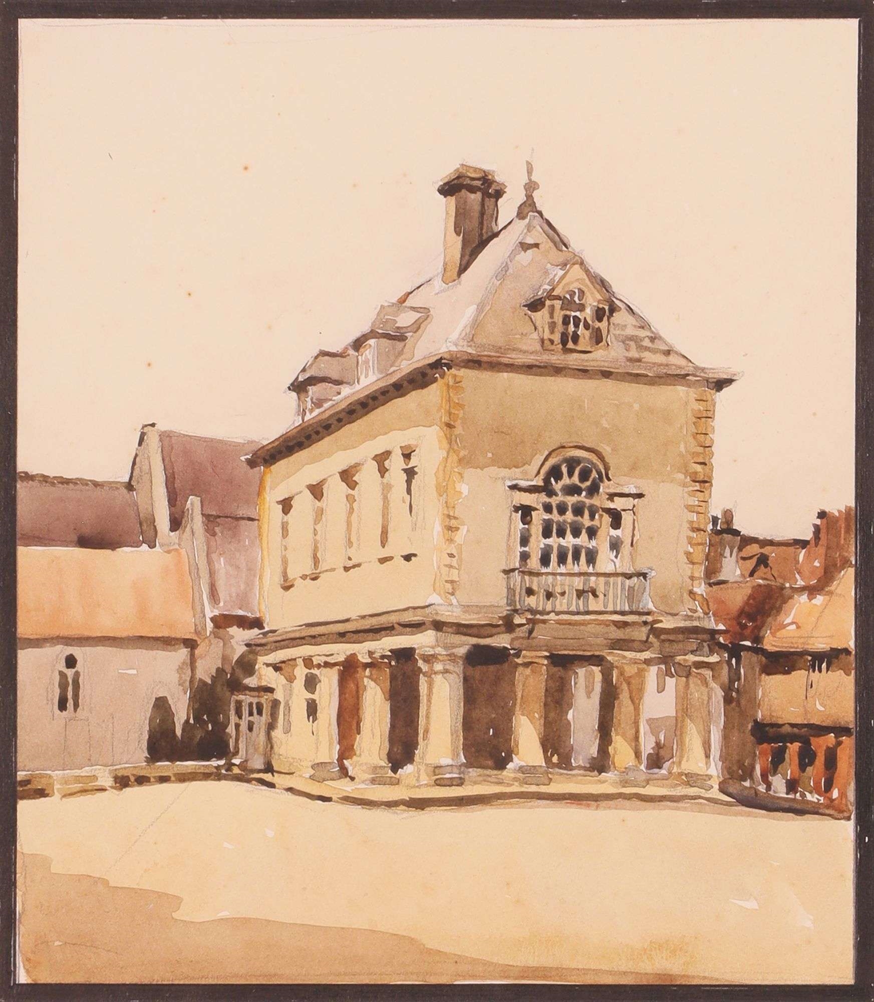 Artwork by Martin Hutchinson, Wallingford Town Hall; Near Thorney; Malvern, Made of Watercolour on paper